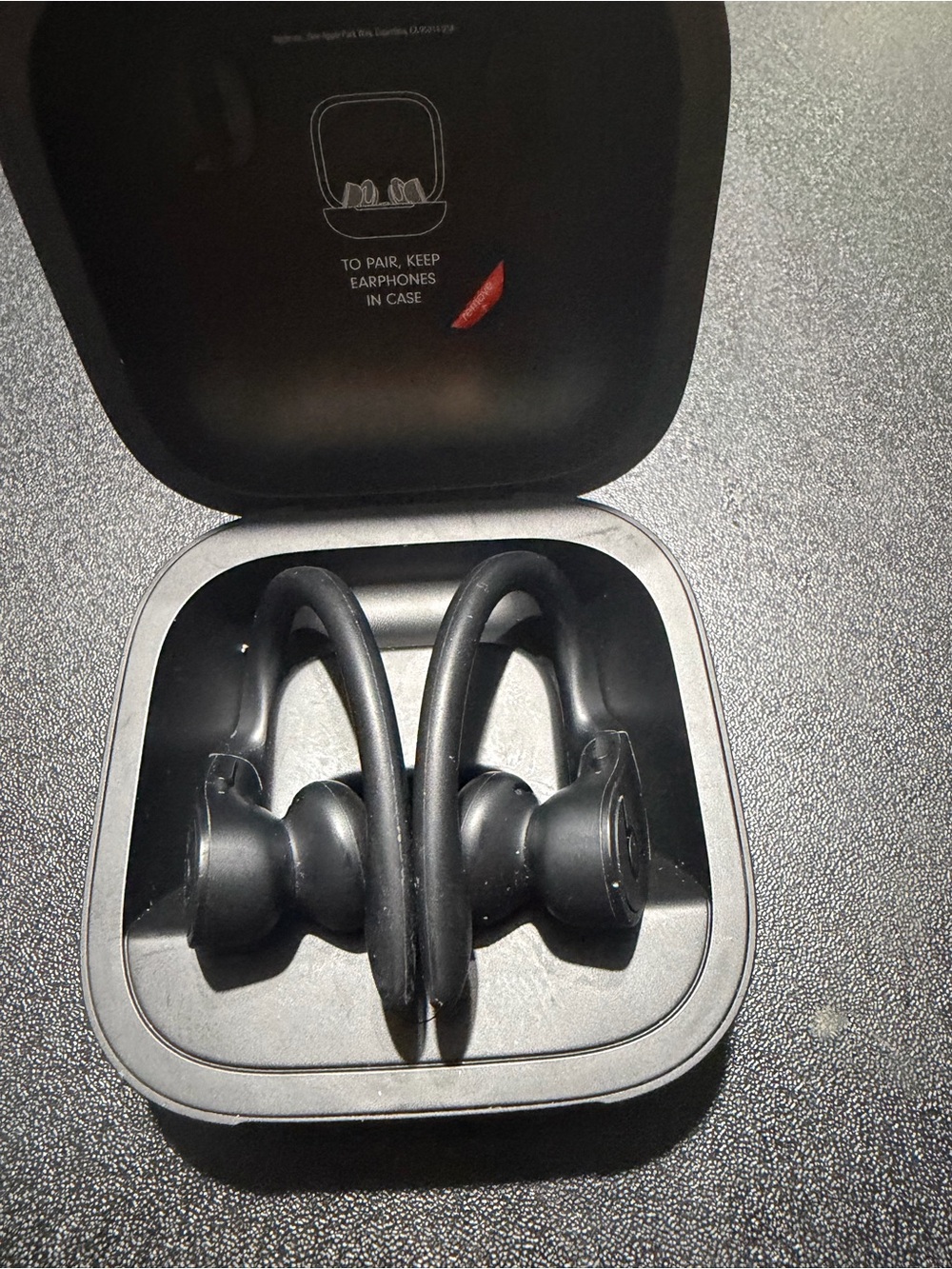 Wireless Sport Earbuds with Charging Case - Black